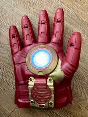 Marvel Red and Gold Iron Man Hand Repulsor Toy Glove